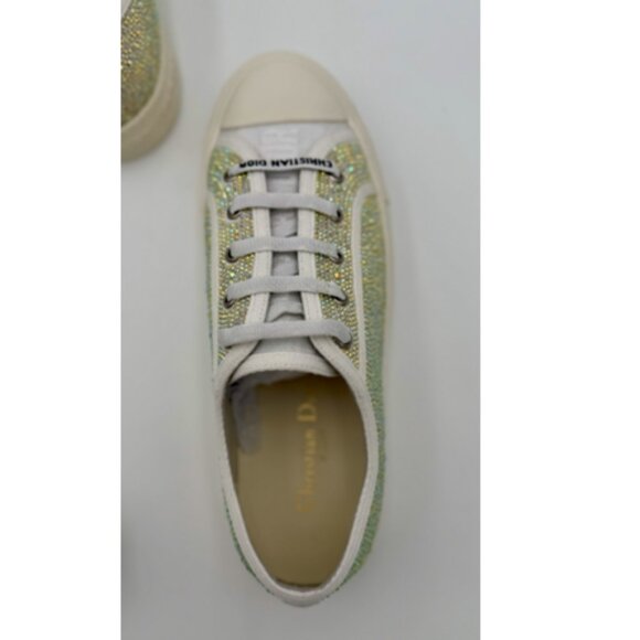 NIB-Walk 'n' Dior Strass Canvas Low Top - 38/7.5 - Picture 8 of 12